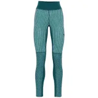 Kari Traa - Women's Smekker High Waist Pants - Ropa interior merino size M, turquesa