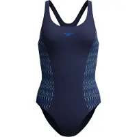 Speedo - Women's Placement Muscleback - Traje de baño size 42, azul