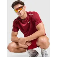Nike - Dri-Fit UV Miler S/S - Camiseta de running size XL, rojo