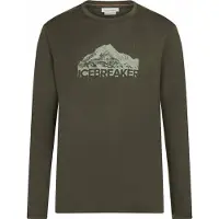 Icebreaker - Merino 150 Tech Lite L/S Tee Aoraki Explorer - Camiseta de merino size L, oliva