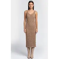 Iro Paris Lazza Dress Cappucino Talla: M | Vestidos Midi Outlet | Mujer
