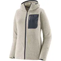 Patagonia - Ropa de senderismo mujer - W's R1 Air Full-Zip Hoody Birch White para Mujer - Talla S - Beige