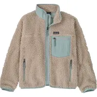 Patagonia - Marcas - K's Retro-X Jkt Natural w/Virtually Blue - Talla Infantil M - Azul