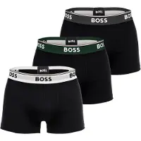 BOSS Calzoncillo boxer 'Power' gris oscuro / verde oscuro / negro / blanco