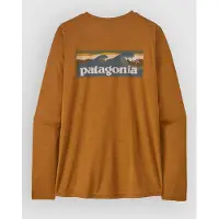 Patagonia - Women's L/S Cap Cool Daily Shirt Boardshort Logo - Camiseta funcional size XS, marrón