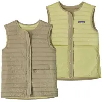 Patagonia - Women's Lightweight Reversible Down Sweater Vest - Chaleco de plumas size L, beige