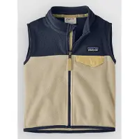 Patagonia - Baby's Micro D Snap-T Vest - Chaleco de forro polar size 6-12 Months, beige/azul