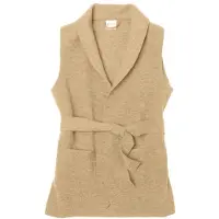 Engel - Women's Vest - Chaleco de lana merina size 42/44, beige