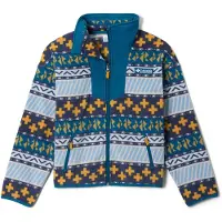 Columbia - Kid's Sequoia Grove Printed Full Zip Fleece - Forro polar size XS, azul