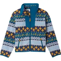 Columbia - Kid's Sequoia Grove Printed Full Zip Fleece - Forro polar size XL, azul