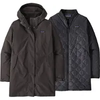 Patagonia - Women's Heyes Peak 3-In-1 Parka - Chaqueta dobles size L, gris/negro