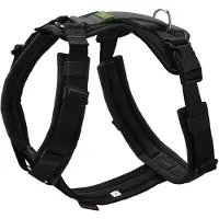 Hunter - Maldon 3.0 - Arnés para perro size L - Hals 66 – 118 cm, Bauch 69 – 1, negro/gris