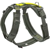 Hunter - Maldon 3.0 - Arnés para perro size S/M - Hals 46 – 82 cm, Bauch 47 – 69, gris/amarillo