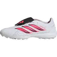 Adidas adidasBota de fútbol con lengüeta plegable Predator League moqueta 41 1/3 Cloud White / Solar Turbo / Core Black Unisex