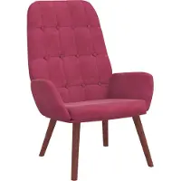 Syfax Sillón reclinable, color burdeos, tapizado en terciopelo