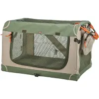 Trixie Jaula para Perros Comfy - Verde oliva/beige - S