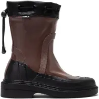 Ecoalf - Women's Anamaria Rainboot Low - Botas de agua size 37, negro/marrón