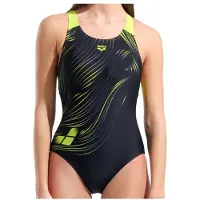 Arena - Women's Foliage Swimsuit V Back Lb - Traje de baño size 46, multicolor