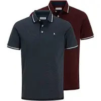 Jack & Jones Camiseta 'JJEPAULOS' navy / merlot