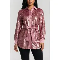 Guess Marciano By Kaia Shacket Flowering Peony Sequ Talla: M | Camisas Outlet | Mujer