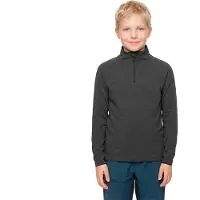 Vaude - Kid's Rokua Halfzip - Jerséis de forro polar size 146/152, gris