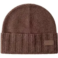 Hackett London para hombre. HM0400107 Gorro Cashmere marrón (OSFA), Casual, Cachemir, outlet 2026.