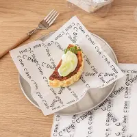 OEM Papel pergamino, 100 unidades, 18 x 18 cm, blanco, apto para alimentos, forro de cestas, picnics