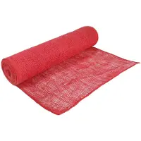 vidaXL Rollo de yute, 50 x 1000 cm, color rojo