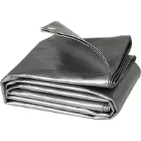 BellaFurn Lona impermeable con ojales, 180 g/m², polietileno, resistente a los rayos UV | Gris | 300x600 cm