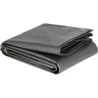 BellaFurn Lona impermeable con ojales, 180 g/m², resistente a los rayos UV, color gris, 300x300 cm