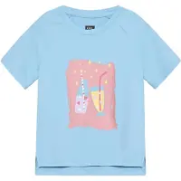 Color Kids - Girl's T-Shirt with Print S/S - Camiseta funcional size 128, azul
