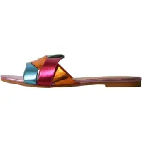 Super Mode Sandalias 'Flache Sandalen zum Hineinschlüpfen von „La Bottine Souriante“' negro