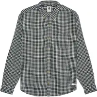 Element - Camisas - Button Down Regular Flannel Shirt Gingham Checks - Talla M - Negro