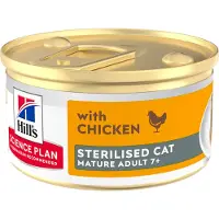 Hill's Pet Nutrition Science Plan Feline Sterilised Mature Adult Premium Mousse - Pollo - 12 x 85 g