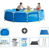 Intex Piscina de estructura redonda - 305x76 cm - 8 piezas - Modelo S41504