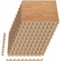 Syfax Tapete para piscina 50 uds. Madera 18 m² Espuma EVA