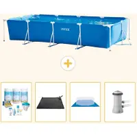Intex Piscina rectangular de estructura - 450x220x84 cm - De 5 piezas - Modelo S20846