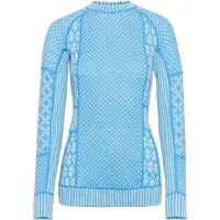Kari Traa - Women's Smekker L/S - Ropa interior merino size M, azul