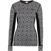 Kari Traa - Ropa interior térmica mujer - Rose LS 2.0 Black de Lana - Talla S - Negro