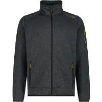 CMP - Jacket Jacquard Knitted 3H60747N - Forro polar size 46, negro/gris