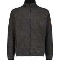 CMP - Jacket Jacquard Knitted 38H2237 - Forro polar size 60, negro/gris