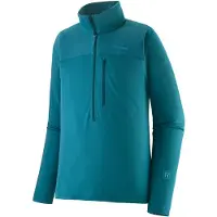 Patagonia - R1 Ultralight 1/2-Zip - Jerséis de forro polar size XS, turquesa/azul