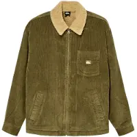 Quiksilver - DNA Sherpa Harrington Jacket - Chaqueta sport size XXL, oliva