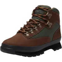 Timberland para hombre. TB0A2PUSW071 Botas de piel Euro Hiker marrón oscuro (46 W), Plano, Cordones, Outdoor, outlet 2026.