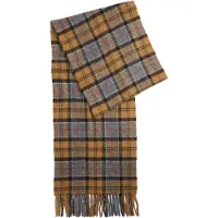 Barbour Bufanda Tartan de lana de cordero marrón claro de Marrón Beige