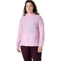 Asics - Women's Road Packable Jacket - Chaqueta de running size L, fucsia