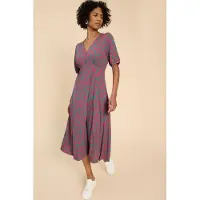 White Stuff Megan Jersey Dress Pink Print Talla: 16 REGULAR | Vestidos Midi Outlet | Mujer | Rosa