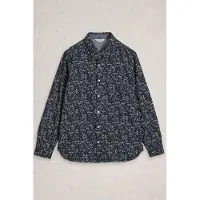 White Stuff Bike Printed Shirt Navy Print Talla: M | Camisas Casuales Outlet | Hombre | Azul