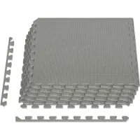 Syfax Tapete para piscina 6 uds. Gris 2,16 m² Espuma EVA