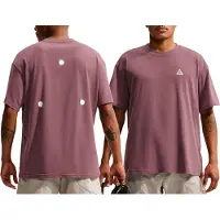 Nike - ACG Dri-Fit Tee Std Hike Little Badge Reflective - Camiseta funcional size L, marrón